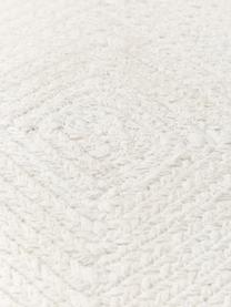 Kissenhülle Justina im Jutelook mit Kederumrandung, 100% Baumwolle, Cremeweiß, B 45 x L 45 cm