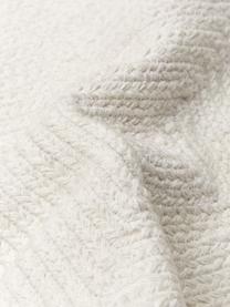 Kissenhülle Justina im Jutelook mit Kederumrandung, 100% Baumwolle, Cremeweiß, B 45 x L 45 cm
