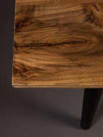 Ławka Alagon, Nogi: stal malowana proszkowo, Drewno orzecha włoskiego, S 140 x W 45 cm