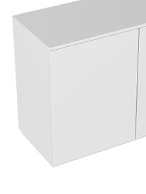 Credenza bianca con ante Join, Pannello di fibra a media densità, verniciato, certificato FSC®, Bianco, Larg. 180 x Alt. 84 cm