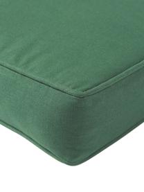 Coussin de chaise épais vert foncé Zoey, Vert foncé, larg. 40 x long. 40 cm