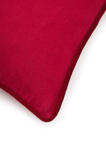 Povlak na polštář se zimním motivem Prancer, Červená, bílá, Š 45 cm, D 45 cm