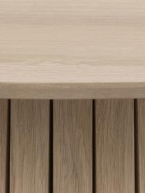 Mesa de comedor redonda en roble Christo, Ø 120 cm, Tablero: madera de roble, Madera clara, Ø 120 x Al 75 cm