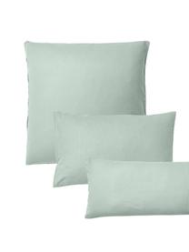 Flanell-Kopfkissenbezug Biba, Webart: Flanell Flanell ist ein k, Salbeigrün, B 40 x L 80 cm