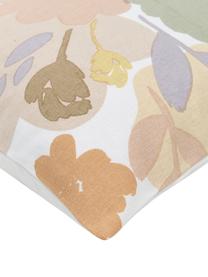 Baumwoll-Kissenhülle Penelope mit Blumenmotiv, 100% Baumwolle, Mehrfarbig, B 50 x L 50 cm