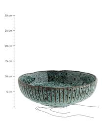 Schüssel Vingo, Ø 26, Steingut, Blaugrün, Schwarz, Ø 26 x H 8 cm