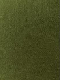 Einfarbige Samt-Kissenhülle Dana in Moosgrün, 100% Baumwollsamt, Moosgrün, B 40 x L 40 cm