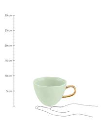 Kopje Good Morning, Keramiek, Mintgroen, goudkleurig, Ø 11 x H 8 cm, 350 ml