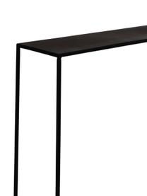 Kovovoý konzolový stolík Expo, Kov s práškovým náterom, Čierna, Š 110 x H 25 cm