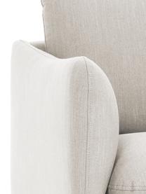 Canapé 2 places avec pieds en métal Moby, Tissu beige, larg. 170 x prof. 95 cm