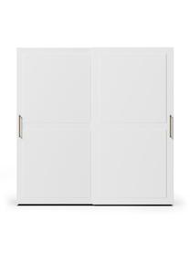 Modularer Schwebetürenschrank Charlotte, 200 cm Breite, mehrere Varianten, Korpus: Spanplatte, FSC-zertifizi, Weiß, Basic Interior, B 200 x H 200 cm