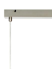 Hanglamp Quattro, Baldakijn: metaal, Opaalwit, zilverkleurig, B 66 x H 17 cm