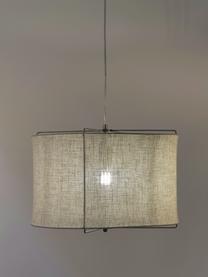 Lampa wisząca z lnu Clouds, Beżowy, Ø 50 x W 29 cm