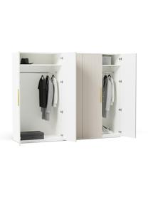 Armadio componibile ad ante girevoli Simone, larg. 250 cm, diverse varianti, Legno, beige, Interno Basic, larg. 250 x alt. 236 cm