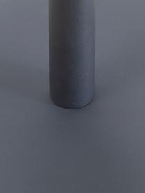 Tuintafel Pietra van acaciahout, Tafelblad: acaciahout, Frame: gepoedercoat metaal, gega, Lichtbruin, zwart, Ø 70 x H 74 cm
