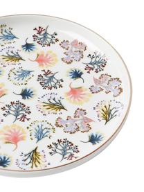 Frühstücksteller Flamboyant, 4-tlg., Porzellan, Bunt mit Goldrand, Ø 19 x H 3 cm