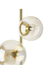 Stojací lampa v industriálním stylu Casey, Zlatá, šampaň, Ø 37 cm, V 170 cm