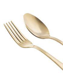 Ménagère mate brossée Lowan, 4 personnes (16 élém.), Couleur dorée, mat, 4 personnes (16 élém.)