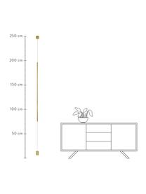 Designové závěsné LED svítidlo s podlahovým upevněním Elettra, Zlatá, Ø 7 cm, V 120 cm