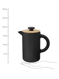 Zaparzacz do kawy Theo, Kamionka, Czarny, matowy Pokrywka: jasny brązowy, 800 ml