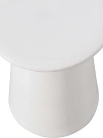 Handgemaakte bijzettafel Button van keramiek, Keramiek, Wit, Ø 35 x H 45 cm