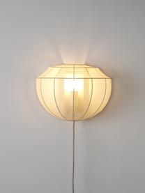 Nástenná lampa so zástrčkou Beau, Krémovobiela, Š 30 x V 22 cm