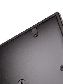 Rechthoekige wandspiegel Clarita met zwarte metalen lijst, Frame: gepoedercoat metaal, Zwart, B 70 x H 90 cm