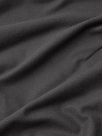 Flanell-Kopfkissenbezug Biba, Webart: Flanell Flanell ist ein k, Dunkelgrau, B 40 x L 80 cm