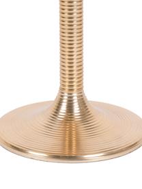 Okrúhly pomocný stolík Hypnotising, Lakovaný hliník, Mosadzné odtiene, Ø 37 x V 48 cm