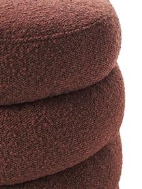 Ławka tapicerowana bouclé Alto, Tapicerka: bouclé (100% poliester) D, Stelaż: lite drewno sosnowe, skle, Brązowy bouclé, S 110 x W 47 cm
