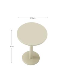 Colgador de metal Flare, Acero recubierto, Crema, Ø 5 x F 6 cm