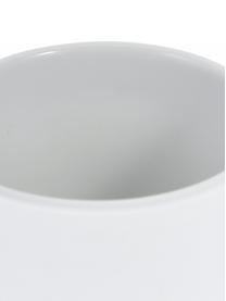 Dispenser sapone in maiolica con superficie soft-touch Ume, Contenitore: gres rivestita con superf, Bianco, Ø 8 x Alt. 13 cm