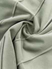Housse de coussin en velours Lola, Velours (100 % polyester), Vert sauge, larg. 40 x long. 40 cm