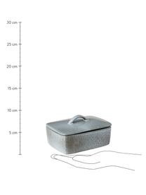 Burriera fatta a mano Nordic Sea, Gres, Tonalità grigie, tonalità blu, Larg. 15 x Alt. 6 x Prof. 12 cm