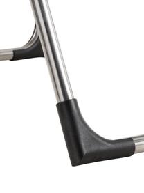 Outdoor ligstoel Amigo, Frame: aluminium, Bekleding: kunststofweefsel (weer- e, Armleuning: natuurlijk robiniahout, Grijs, robiniahoutkleurig, B 190 x D 69 cm