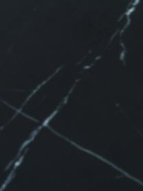 Mesa de centro Antigua, tablero de vidrio en aspecto mármol, Tablero: vidrio estampado con aspe, Estructura: acero con pintura en polv, Aspecto mármol negro, Ø 80 cm