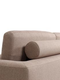 Sofa narożna z metalowymi nogami Cucita (3-osobowa), Tapicerka: tkanina (100% poliester) , Nogi: metal lakierowany, Taupe tkanina, S 262 x G 163 cm, prawostronna