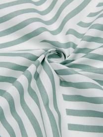 Pościel z bawełny Arcs, Zielony, biały, 135 x 200 cm + 1 poduszka 80 x 80 cm