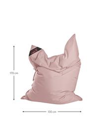 Grote zitzak Scuba, Bekleding: 100 % polypropyleen, uv-b, Roze, B 130 x H 170 cm