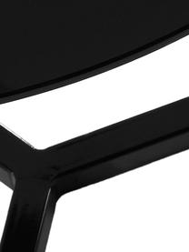 Table d'appoint avec plateau en verre Raeam, Noir, Ø 50 x haut. 50 cm