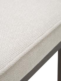 Gestoffeerde stoel Koga in crèmewit, Bekleding: 100% polyester Met 30.000, Poten: essenhout, Frame: metaal, Geweven stof crèmewit, B 47 x H 86 cm