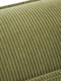 Gestoffeerd bed Lennon van corduroy met opbergfunctie, Bekleding: corduroy (98% polyester, , Frame: massief grenenhout, FSC-g, Poten: hout, FSC-gecertificeerd,, Geweven stof beige, B 180 x L 200 cm