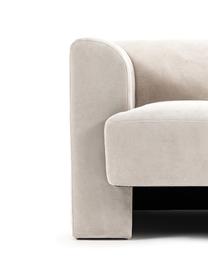 Sofa Bobi (2-Sitzer), Bezug: 88 % Polyester, 12 % Nylo, Gestell: Massives Kiefernholz, Webstoff Cremeweiß, B 178 x T 82 cm