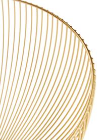 Goldfarbener Aufbewahrungskorb Conic, Metall, beschichtet, Messingfarben, Ø 25 x H 14 cm