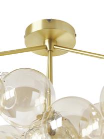 Plafonnier boules de verre Bubbles, Couleur dorée, Ø 60 x haut. 36 cm