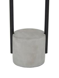 Lámpara de mesa de cemento Pipero, Pantalla: tela, Cable: cubierto en tela, Negro, gris, Ø 28 x Al 51 cm