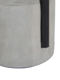 Große Tischlampe Pipero mit Betonfuß, Lampenschirm: Textil, Lampenfuß: Metall, pulverbeschichtet, Schwarz, Grau, Ø 28 x H 51 cm