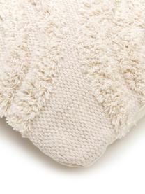 Federa arredo con dettagli trapuntati Yara, 100% cotone, Beige, Larg. 45 x Lung. 45 cm