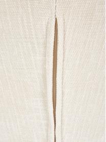 Sedia imbottita color bianco crema Serena, Rivestimento: ciniglia (92% poliestere,, Gambe: legno massiccio di frassi, Tessuto bianco, Larg. 55 x Prof. 63 cm