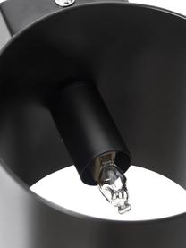 Malá nástenná lampa Roda, Matná čierna, Š 10 x V 10 cm
